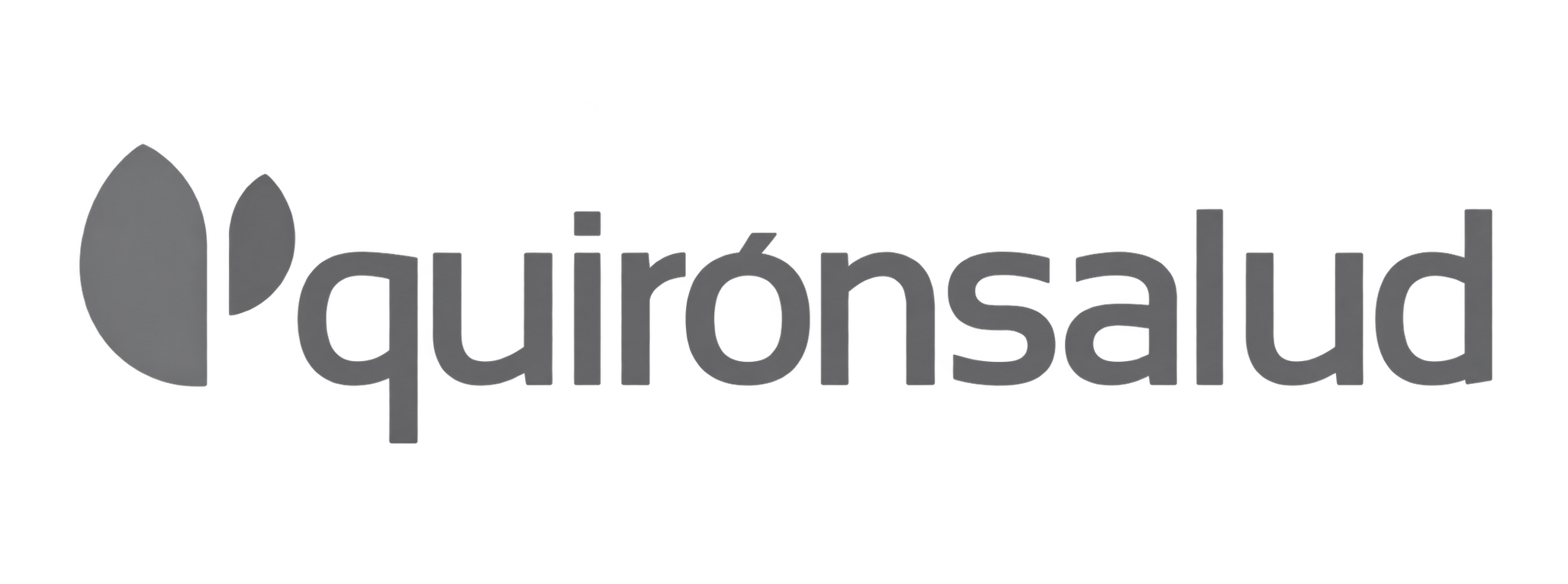 Logotipo gris de quirónsalud