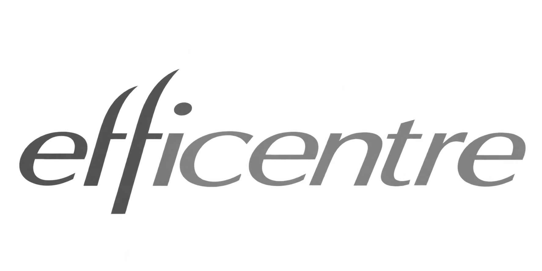 Logotipo gris efficentre transparente